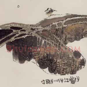 1994年 赵梅生《月上秋江》国画花鸟写意作品图片赏析
