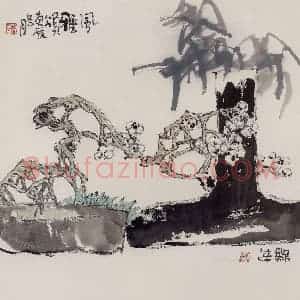 2000年 赵梅生《风雅颂》国画花鸟写意作品图片赏析