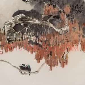 2000年 赵梅生《版纳情深》国画花鸟写意作品图片赏析
