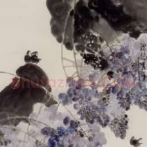 2003年 赵梅生《锦绣春风》国画花鸟写意作品图片赏析