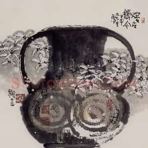 2004年 赵梅生《熔古铸今》国画花鸟写意作品图片赏析