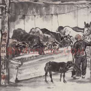 1963年 赵望云《糟头兴旺》国画山水作品图片赏析