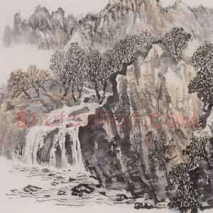 1972年 赵望云《祁连山记游写景》国画山水作品图片赏析