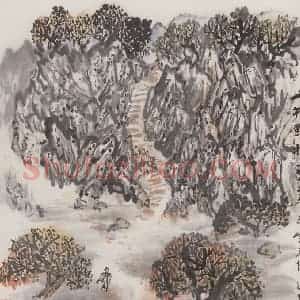 1973年 赵望云《山村野牧》国画山水作品图片赏析