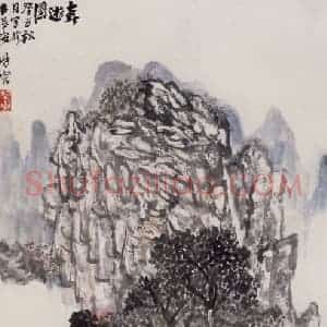 1973年 赵望云《春游图》国画山水作品图片赏析