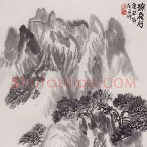 1973年 赵望云《深夜行》国画山水作品图片赏析