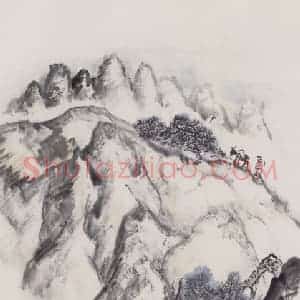 1976年 赵望云《祁连山写景》国画山水作品图片赏析