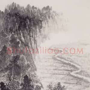 1959年 赵望云《山水》国画山水作品图片赏析