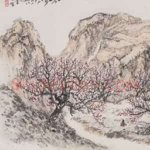 1959年 赵望云《土元之春》国画山水作品图片赏析