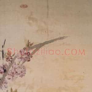清代 虚谷《花卉卷》国画花鸟作品图片赏析