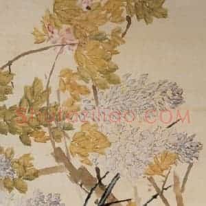清代 虚谷《花卉卷》国画花鸟作品图片赏析