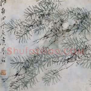 清代 虚谷《花鸟水族图册》国画花鸟作品图片赏析