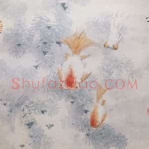 清代 虚谷《杂画册之鱼藻》国画花鸟作品图片赏析