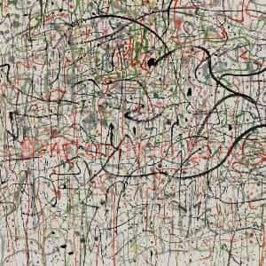 1993年 吴冠中《春如线》国画综合写意作品图片赏析
