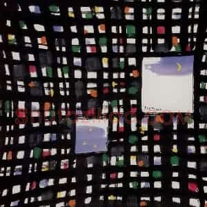 1999年 吴冠中《窗之眼》国画综合写意作品图片赏析