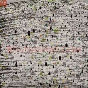 2000年 吴冠中《野草》国画花鸟写意作品图片赏析