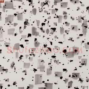 2002年 吴冠中《迹》国画综合写意作品图片赏析