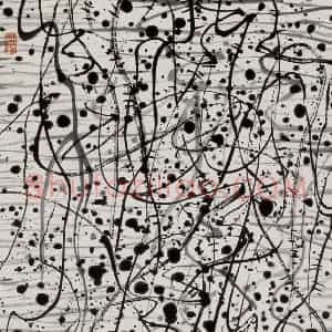 2005年 吴冠中《琵琶行》国画综合写意作品图片赏析