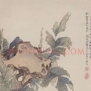 1980年 刘凌沧《丝竹轻声》国画人物作品图片赏析