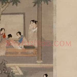 40年代 刘凌沧《时装仕女》国画人物作品图片赏析