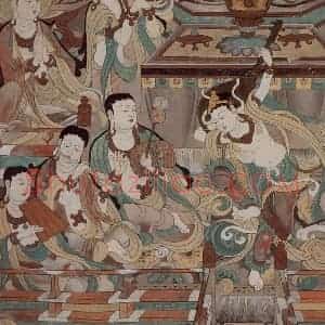 1955年 刘凌沧《反弹琵琶》国画人物作品图片赏析
