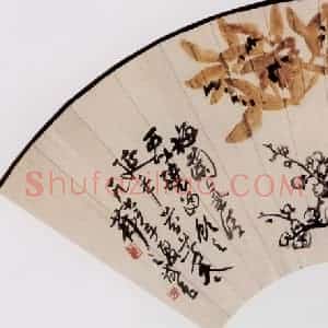 吴茀之《梅兰气清》国画花鸟作品图片赏析