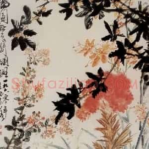 1960年 吴茀之《满园秋色》国画花鸟作品图片赏析
