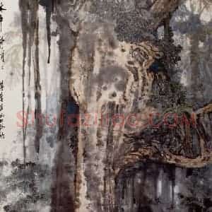 1961年 宗其香《林中静悄悄》国画综合作品图片赏析