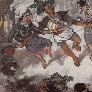 1947年 宗其香《舞》国画人物作品图片赏析