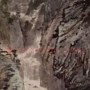 1954年 宗其香《长江三峡》国画山水作品图片赏析