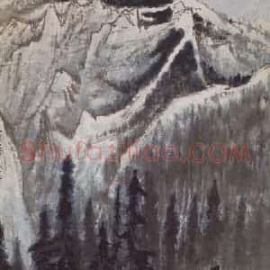 1961年 宗其香《高山放牧》国画综合作品图片赏析