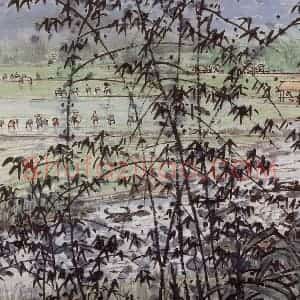 1961年 宗其香《万千巧手绣边疆》国画综合作品图片赏析