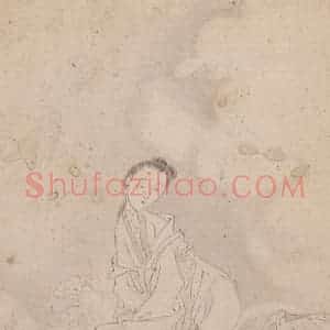 黄般若《十八美人图册页》国画人物写意作品图片赏析