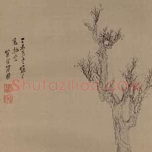 张穆《送胡大定北上诗画册十一》国画花鸟工笔作品图片赏析