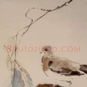 杨丙垚《花鸟图轴》国画花鸟写意作品图片赏析