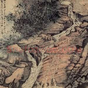 1957年 陆俨少《浙闽游册》国画山水作品图片赏析