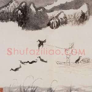 1962年 陆俨少《古今人物册》国画人物作品图片赏析