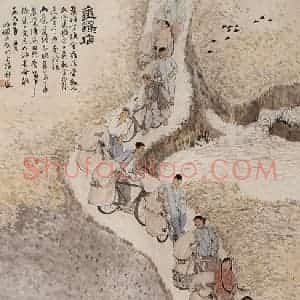 1964年 陆俨少《金罗店》国画综合作品图片赏析
