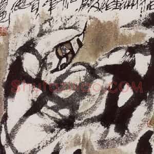 2003年 赵贵德《忆汉月》国画综合作品图片赏析