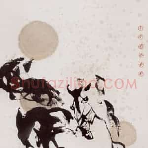 2002年 赵贵德《望春回》国画综合作品图片赏析