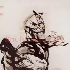 2003年 赵贵德《向天盏》国画综合作品图片赏析
