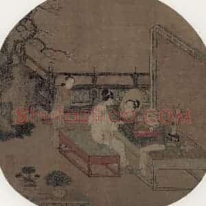宋代 苏汉臣《靓妆仕女图》国画综合作品图片赏析