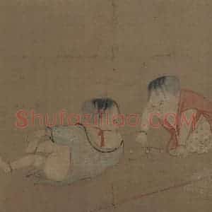 宋代 苏汉臣《婴戏图》国画综合作品图片赏析