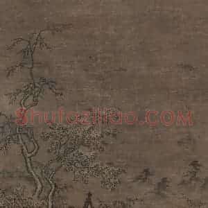 宋代《雪阁临江图》国画山水作品图片赏析