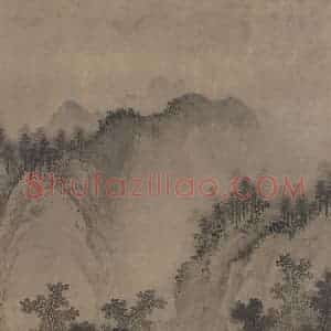 宋代《平林霁色图》国画综合作品图片赏析