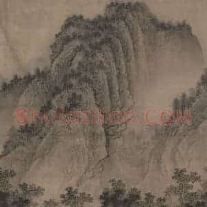 宋代《平林霁色图》国画综合作品图片赏析