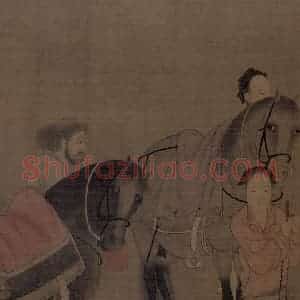 宋代《北齐校书图》国画综合作品图片赏析