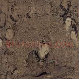 宋代《三官图：天官》国画综合作品图片赏析