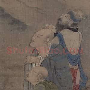 宋代 周季常《五百罗汉图：云中显现》国画综合作品图片赏析