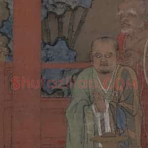 宋代 周季常《五百罗汉图：应身观音》国画综合作品图片赏析